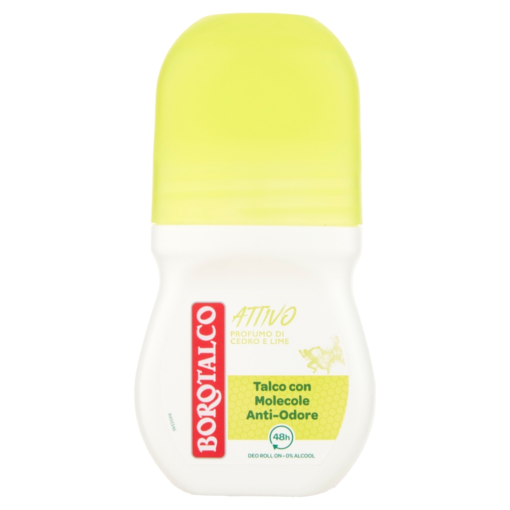 Borotalco Attivo Profumo di Cedro e Lime Deo Roll On 50 ml